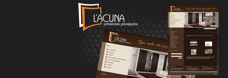 Desenvolvimento do Web site Lacuna Ambientes Planejados